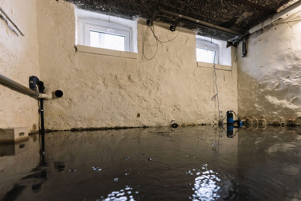 Wet basement in Long Island in need of Waterproofing