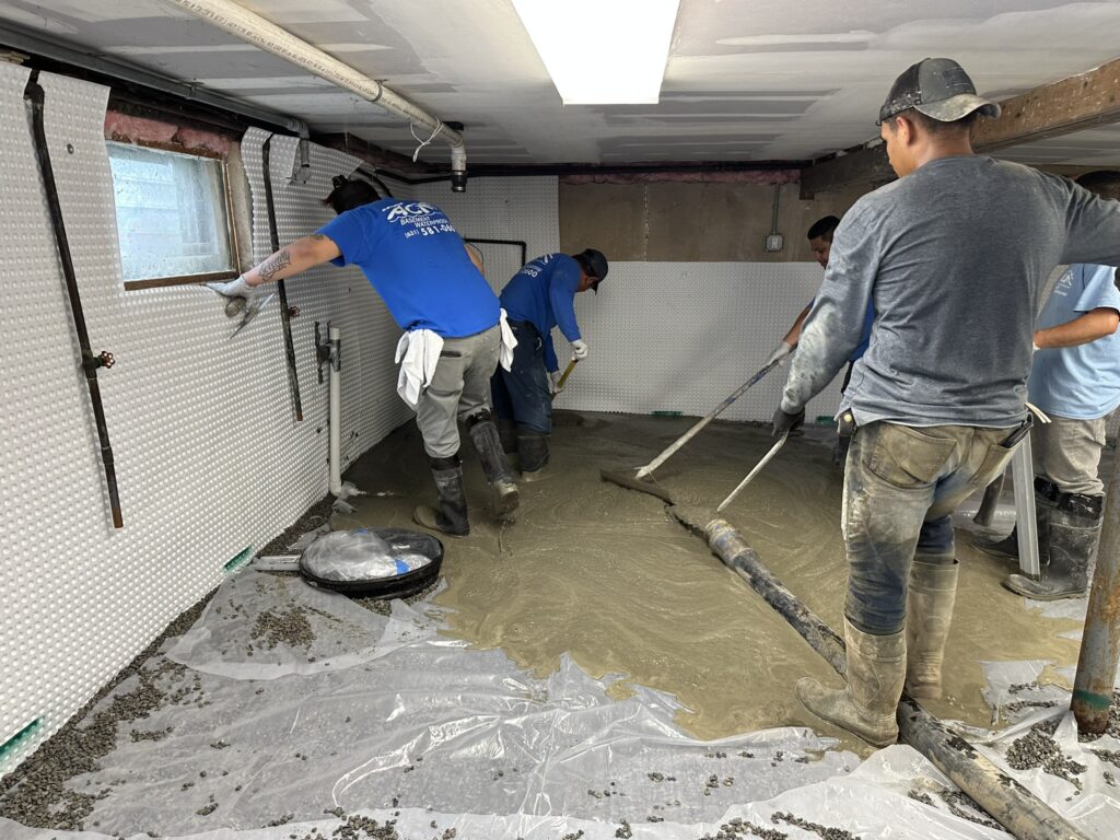 Long Island basement waterproofing team