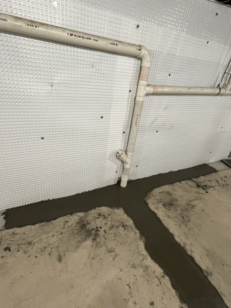 Long Island T-joint French drain channel