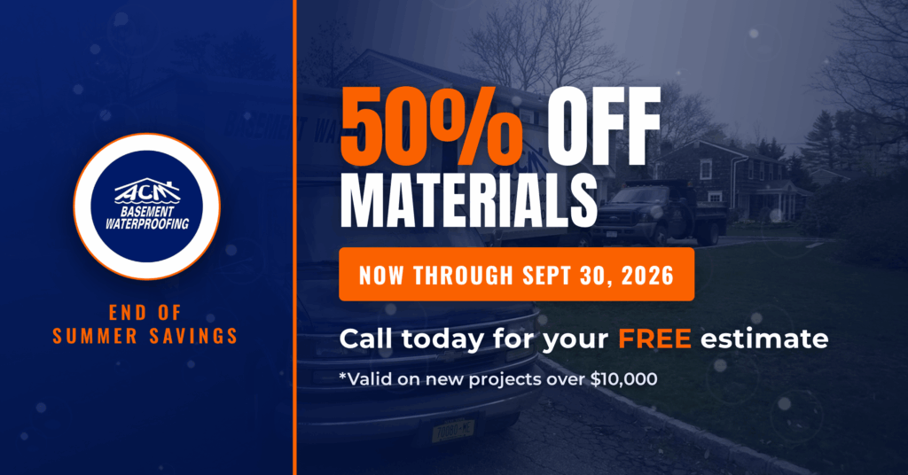 ACM Basement Waterproofing Long Island discount